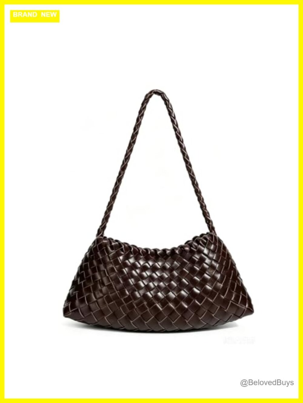 Woven Leather Shoulder Bag Tote Handbag for Women